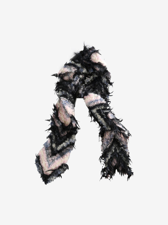 Black scarves, front view