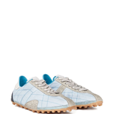 Blue shoes, side view