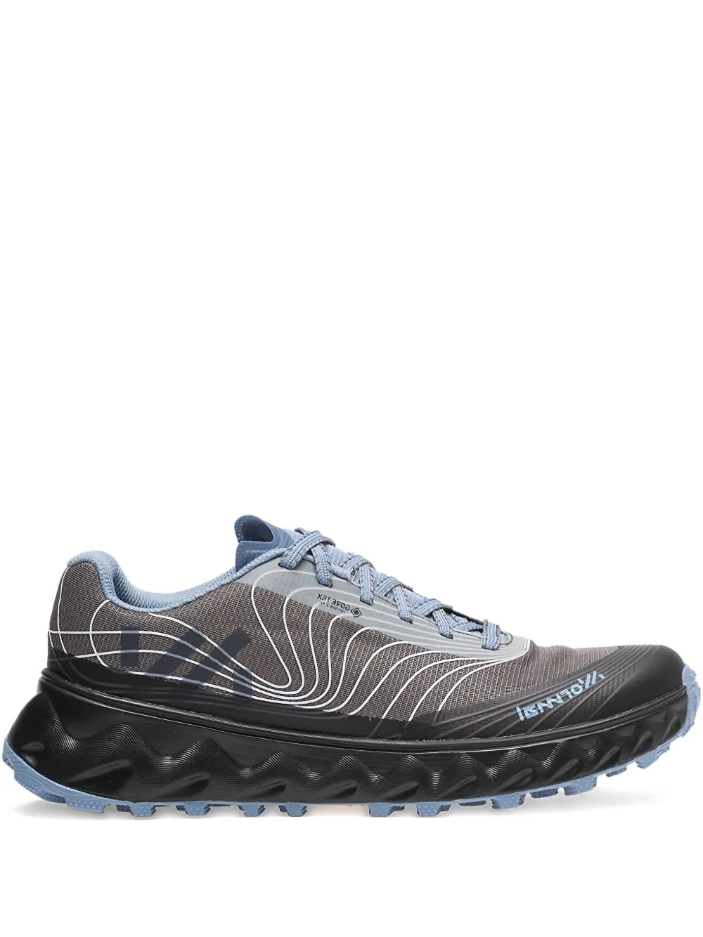 Blue shoes, front view