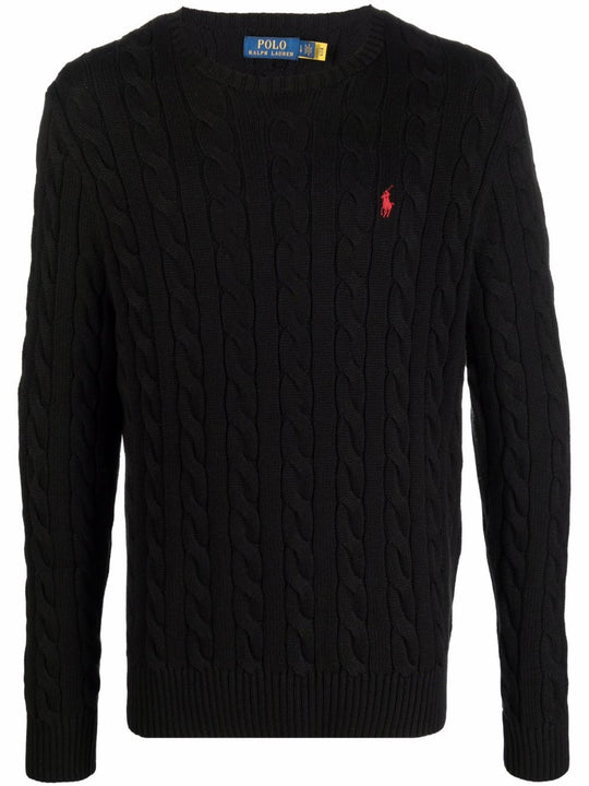 Black sweater, front view