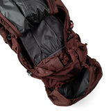 Burgundy bag, front view