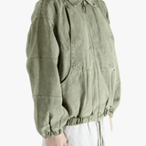 Green jacket, side view