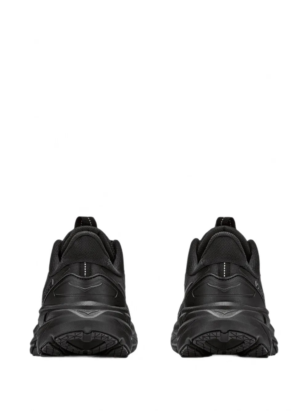 Black shoes, back view
