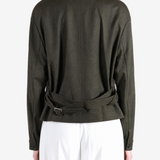 AMOMENTO - Women Belted Jacket
