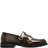 Brown shoes, front view