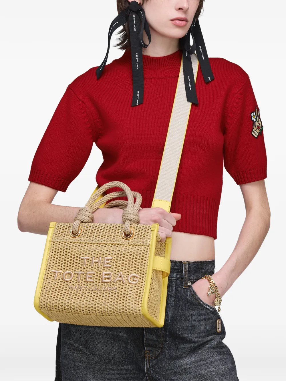 Yellow bag, front view