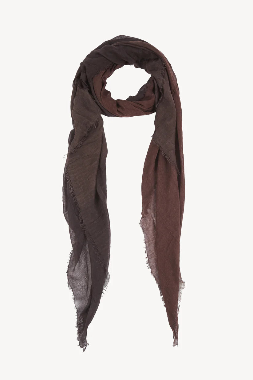 Brown scarves, front view