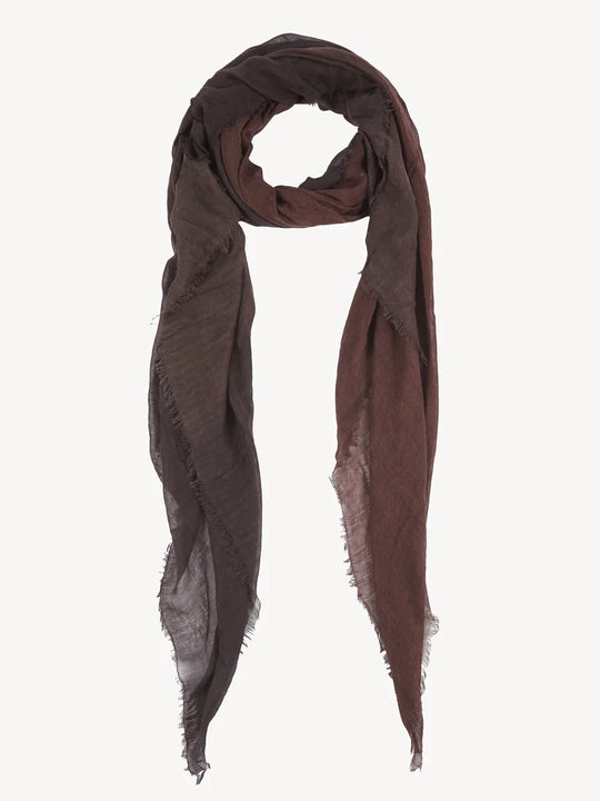 Brown scarves, front view