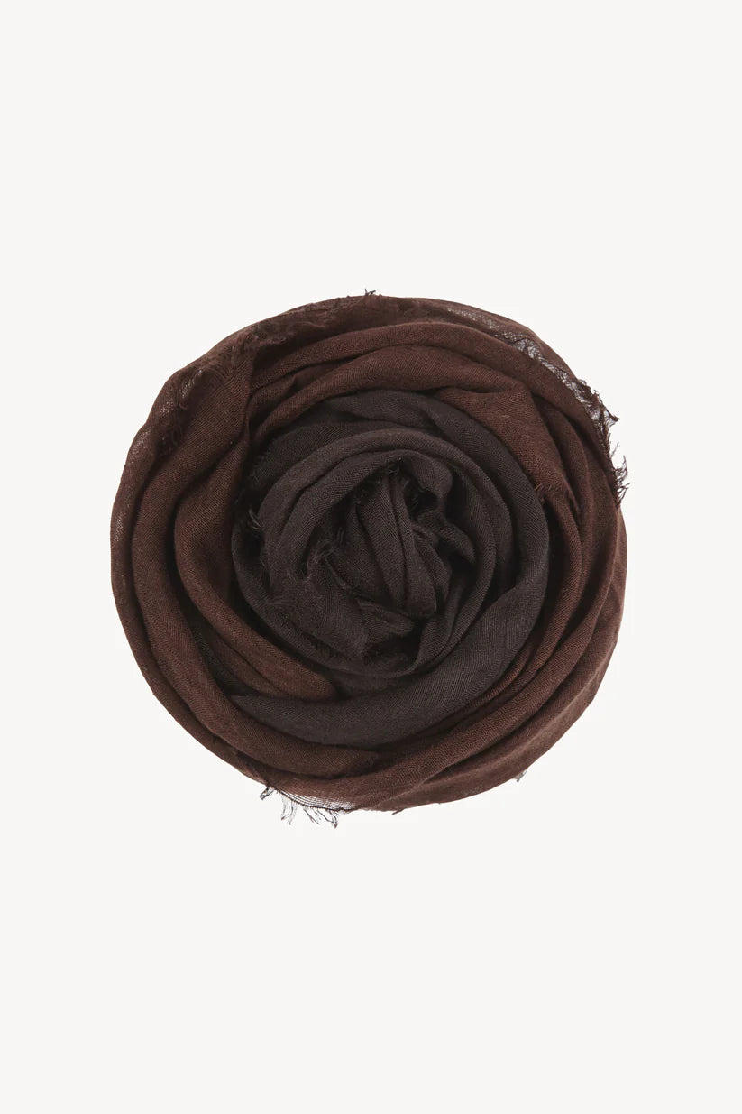 Brown scarves,top view