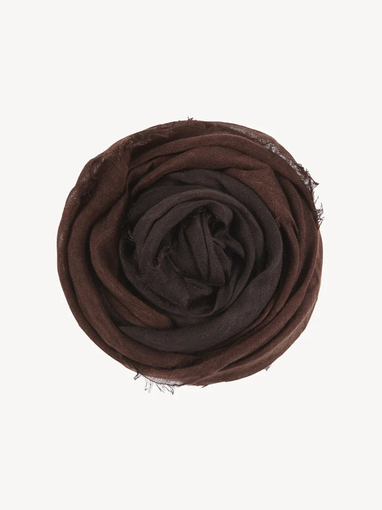 Brown scarves,top view