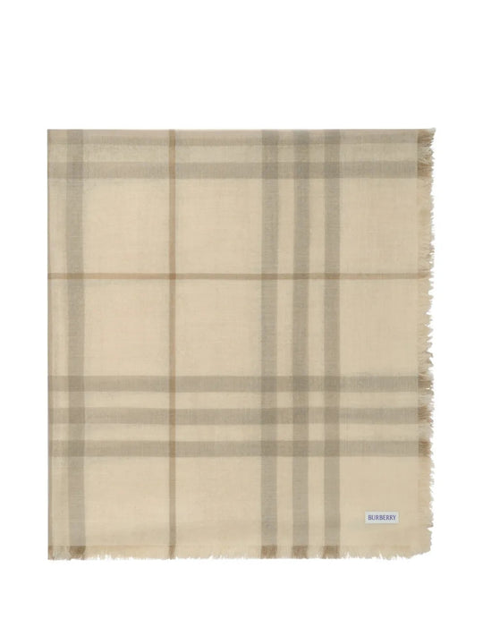 Tan scarf, front view