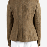 Tan jacket, front view