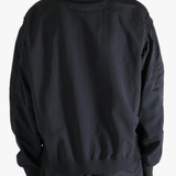 Black jackets worn by a person, showing the jackets fit