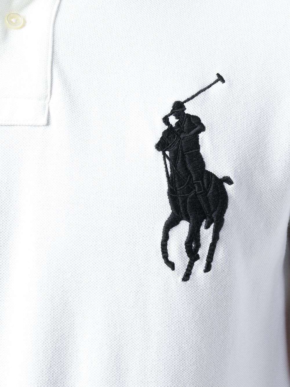 Close up of white shirt, showing texture of the cotton fabric