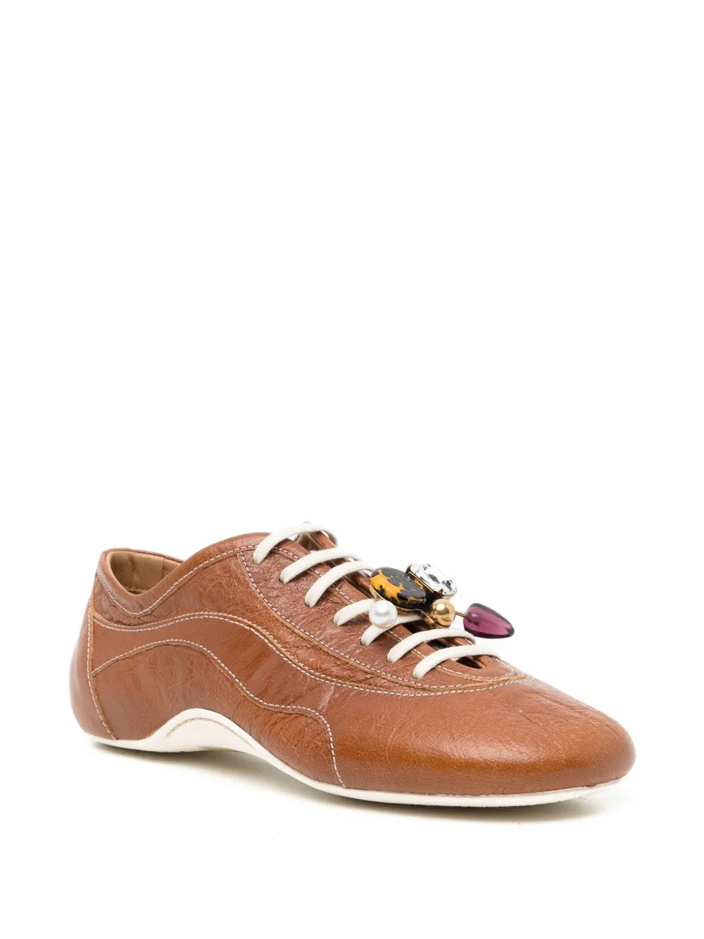 Brown shoes, front view