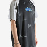 Black t-shirt worn by a person, showing the t-shirt's fit