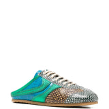 Green shoes, front view