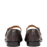 Brown shoes, back view