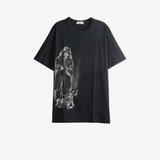 Black t-shirt, front view