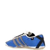 Blue shoes, side view