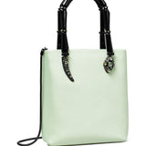 TORY BURCH - Women Key Item Satin Snake Handle Mini Tote Bag