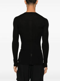 RICK OWENS - Men Ribbed Round Neck Sweater