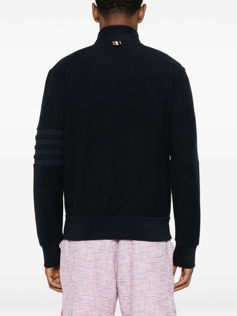 THOM BROWNE - Men Zip Up Funnel Neck Jacket