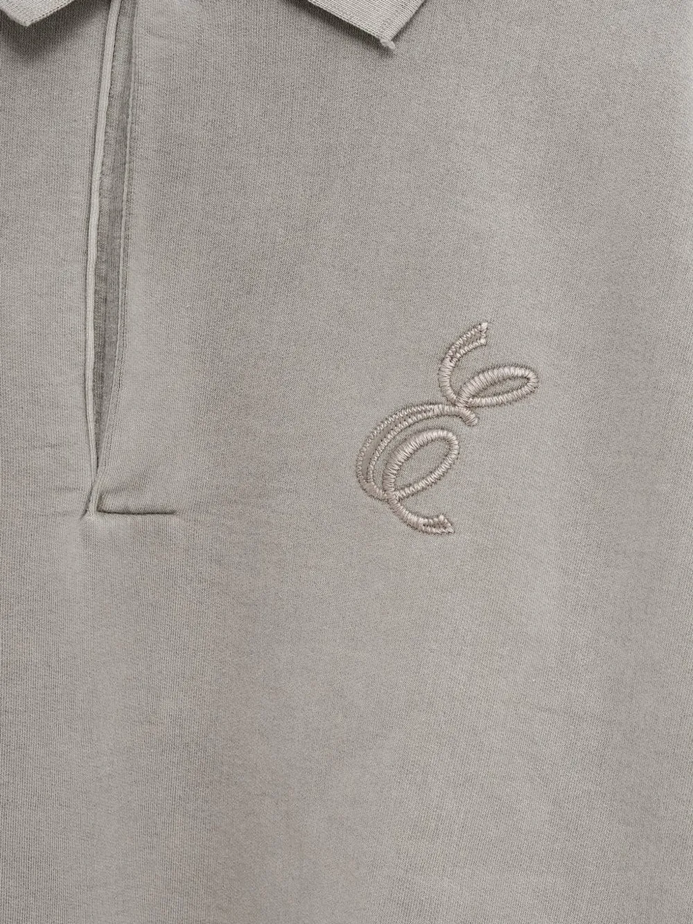 Close up of gray sweatshirt,showing texture of the cotton fabric