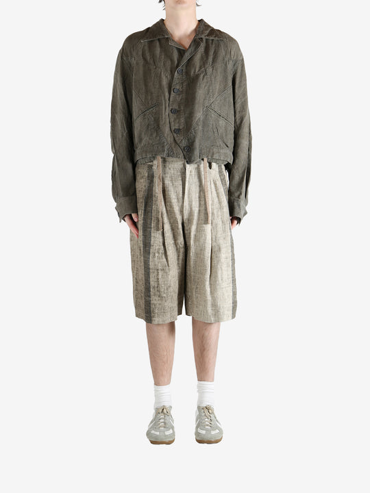 Green jacket, full body view