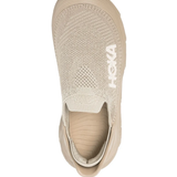 Brown sneakers, vertical view