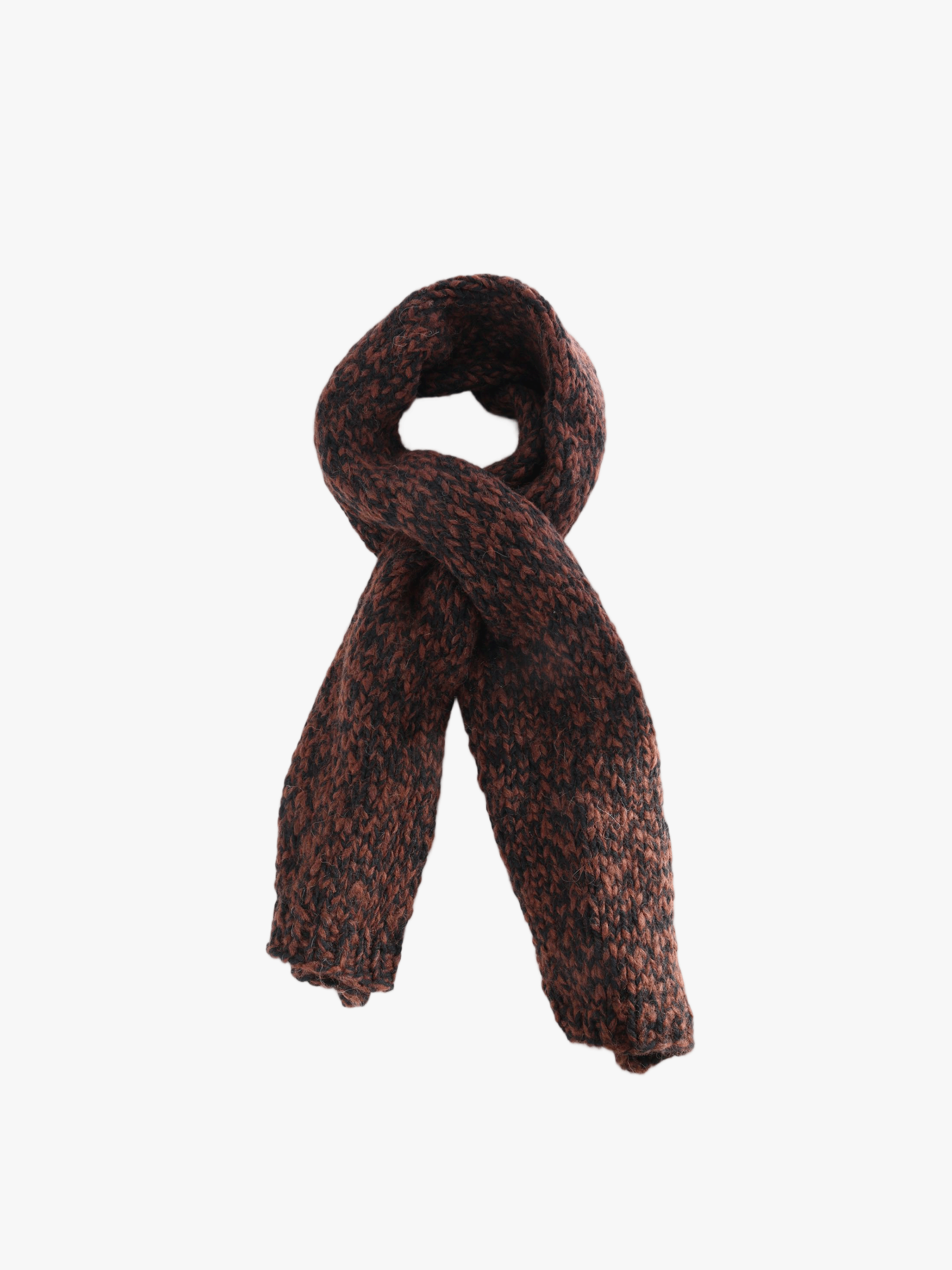 Brown scarf, front view