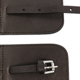 Close up of black tops, showing texture of the elastane fabric