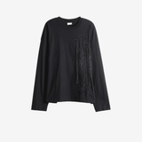 Black t-shirt, front view