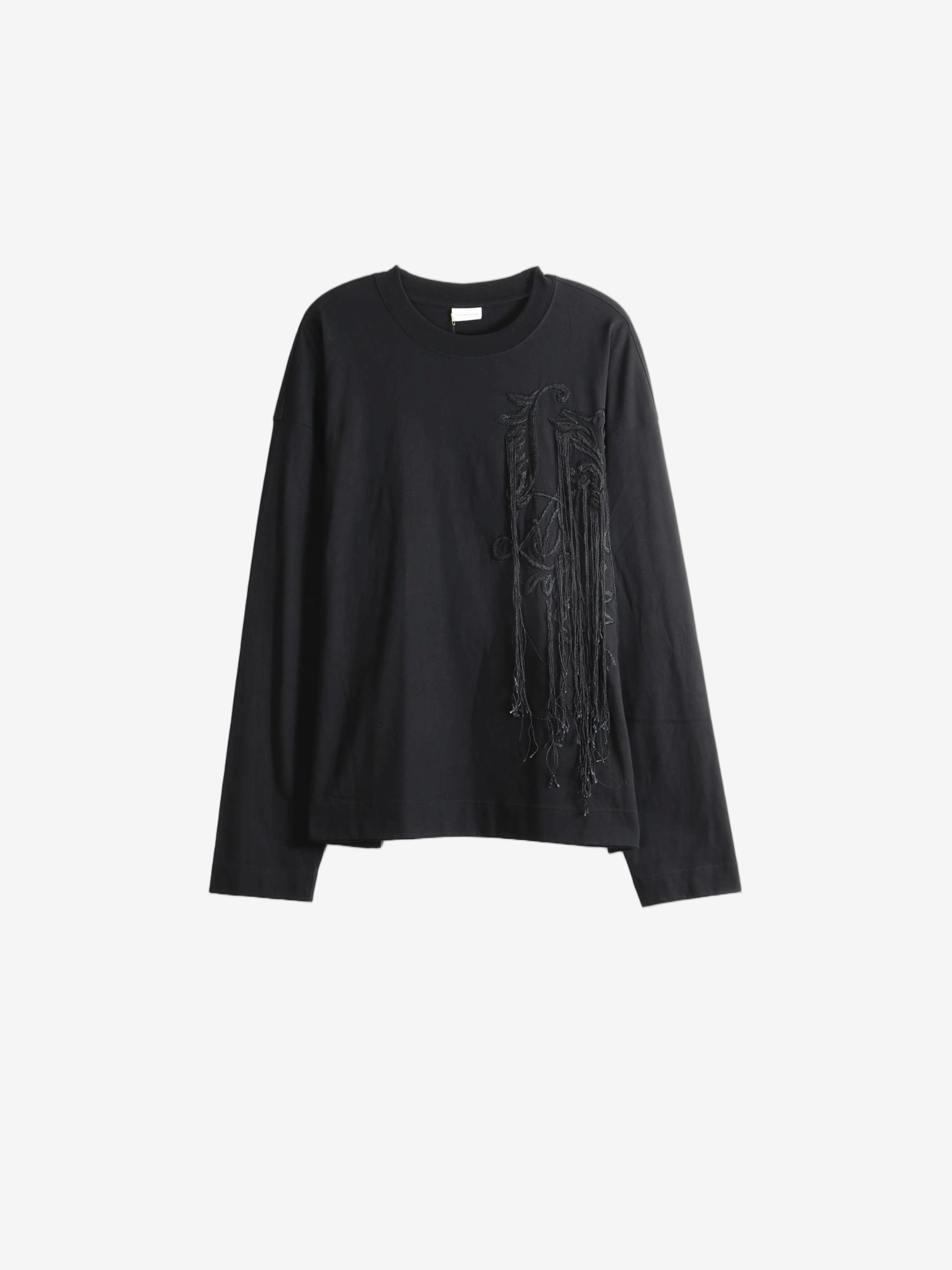 Black t-shirt, front view
