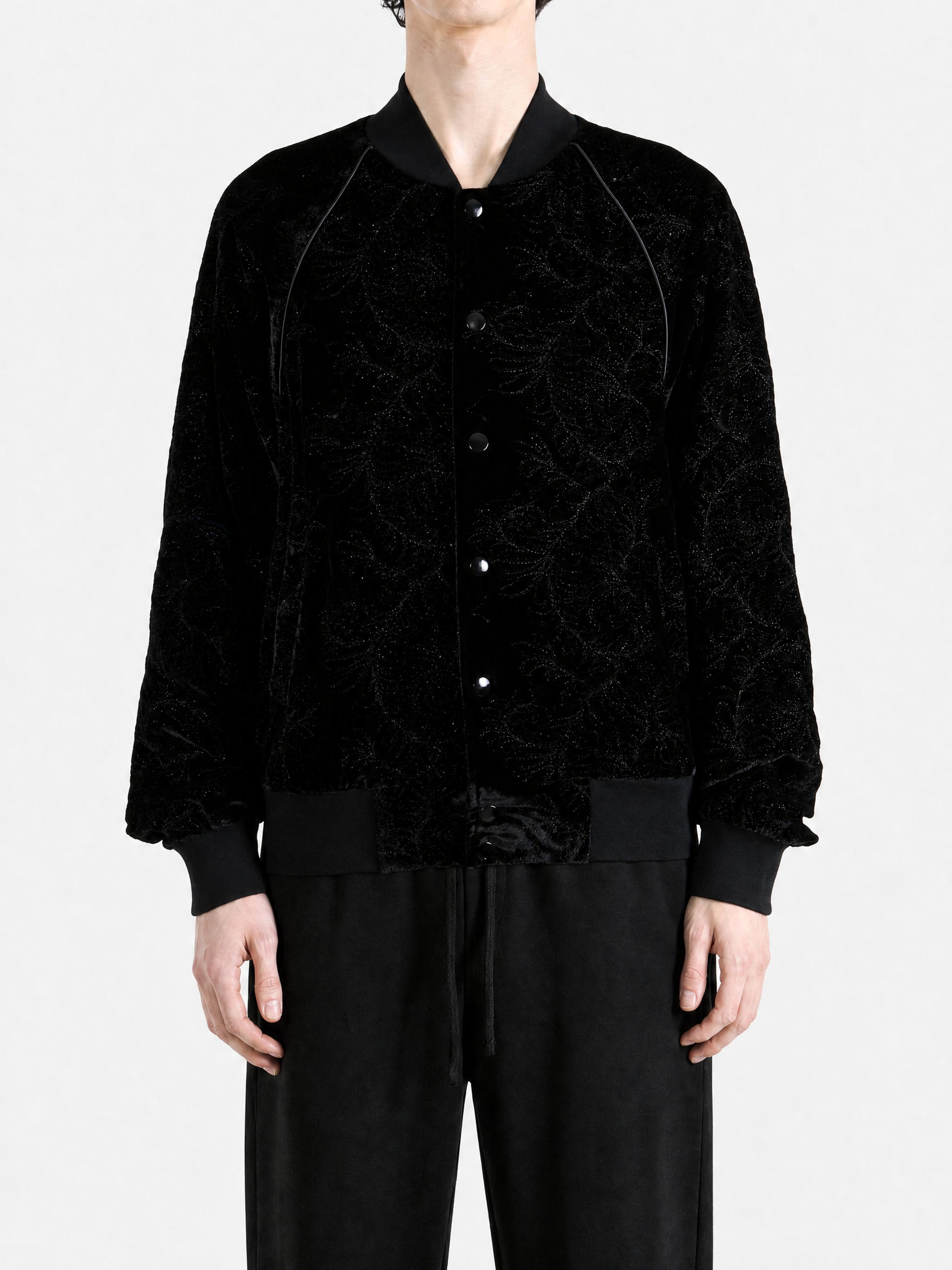 Black jacket, full body view