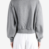 Grey hoodie, full body view