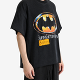 Black t-shirt, full body view