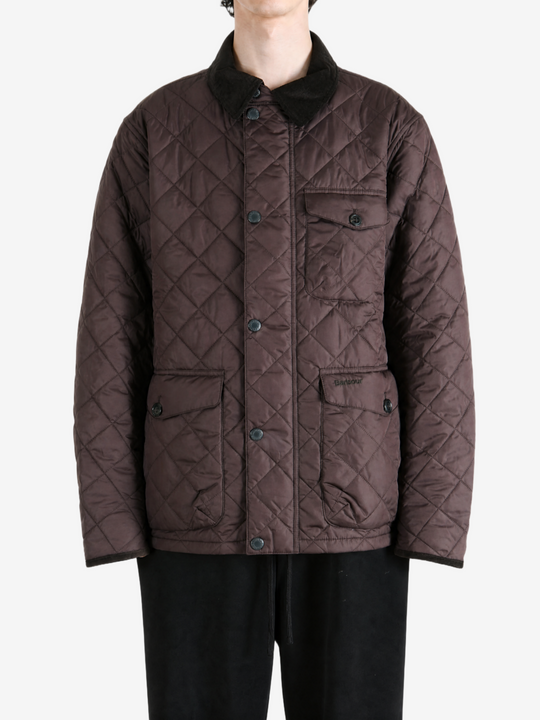 Brown jacket, full body view
