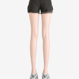 Black shorts worn by a person, showing the shorts fit