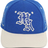 Blue hat, front view