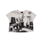 White t-shirt, front view