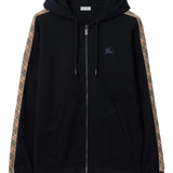 Navy hoodie, front view