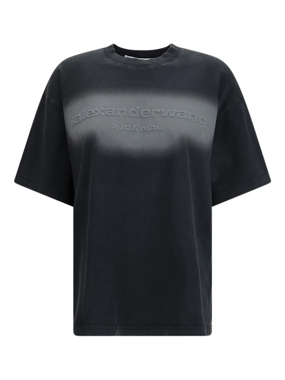 Black t-shirt,front view