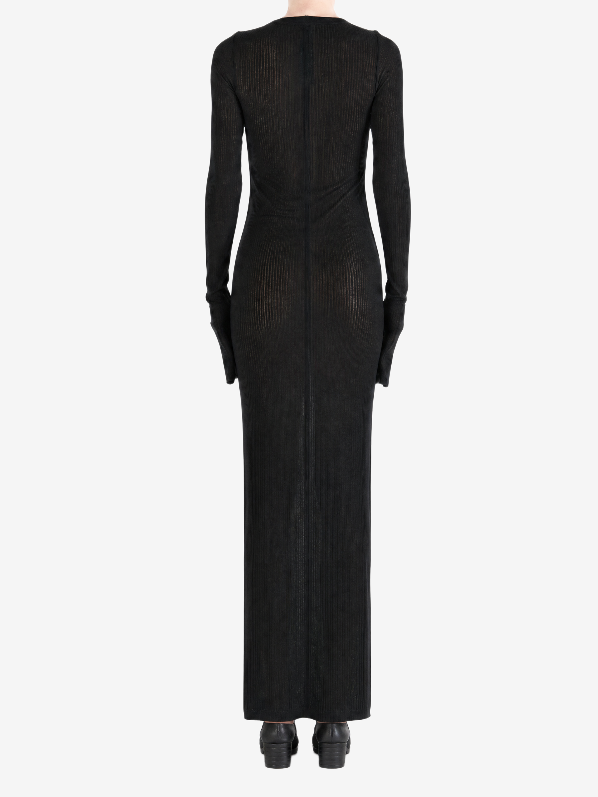 Black dress, full body view