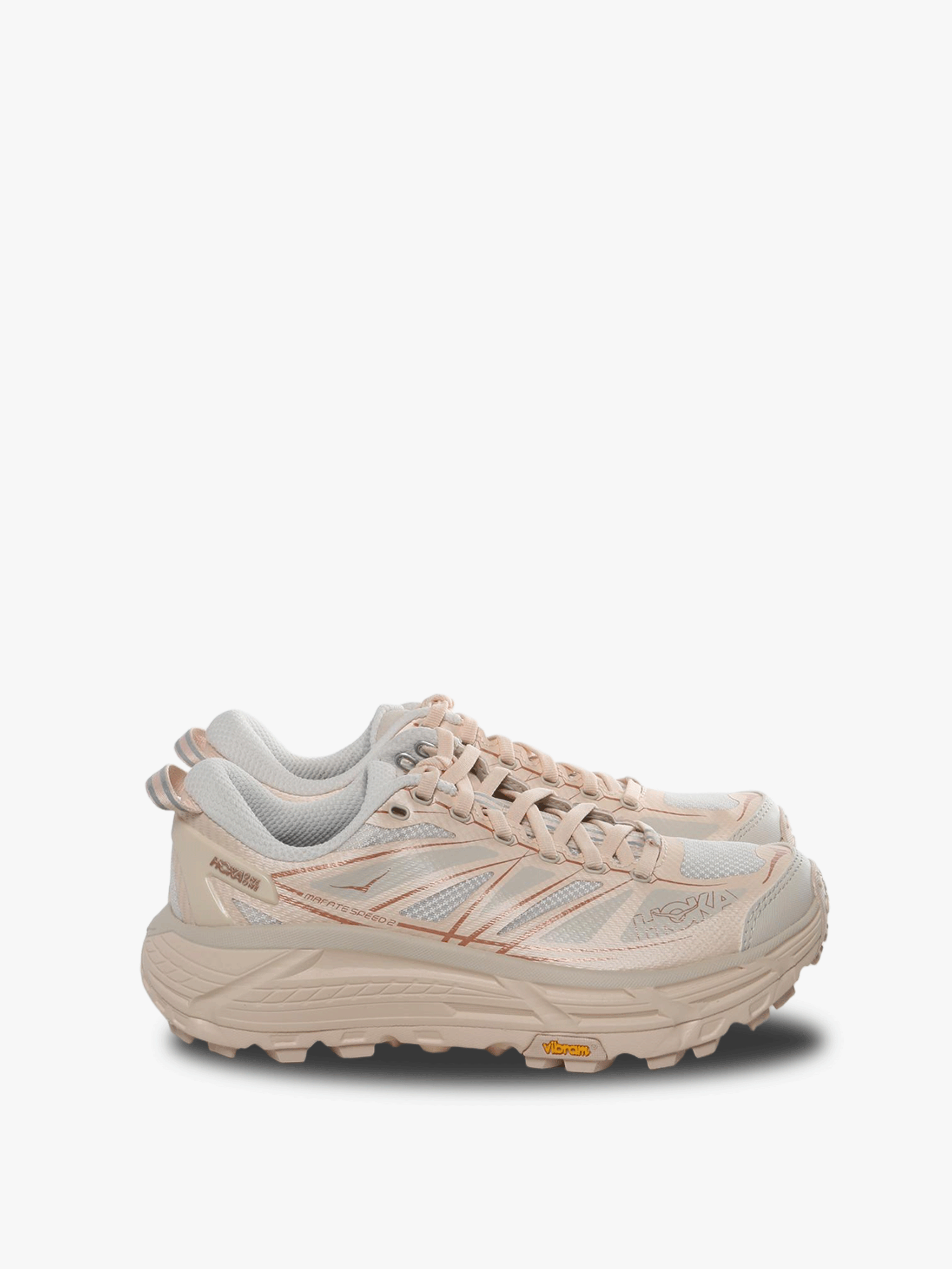 Pink sneakers, front view