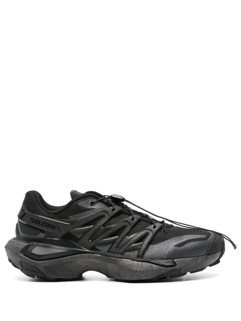 Black sneakers, front view