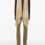 Tan scarf, full body view