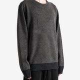 Grey knitwear, full body view