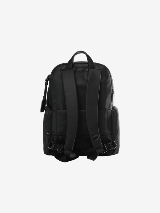 Black bags, back view