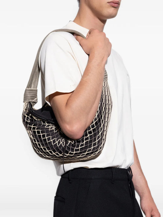 Tan bag, front view